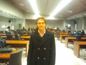 Raffaele Sollecito in court today. Photo courtesy of Frank Sfarzo